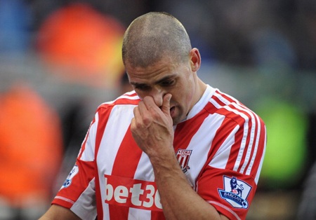 Một cơn ác mộng kinh hoàng mà bản thân chân sút 29 tuổi cũng như Stoke không bao giờ muốn lặp lại