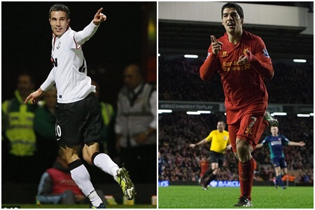 6 gương mặt xuất sắc nhất Premier League 2012/13 - 2 Hai ứng viên sáng giá nhất chính là Van Persie và Suarez