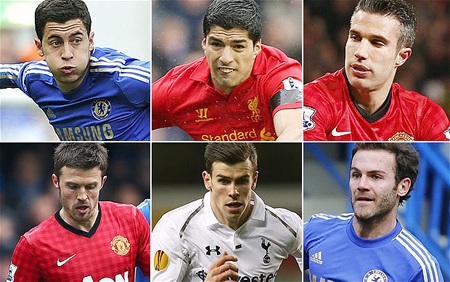 6 gương mặt xuất sắc nhất Premier League 2012/13 - 1 6 gương mặt xuất sắc nhất Premier League 2012-2013 theo đề cử của PFA