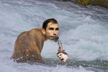 “Gấu” Ivanovic nếu nổi xung lên thì cũng hoàn toàn đủ sức “ăn thịt” luôn “cá” Suarez