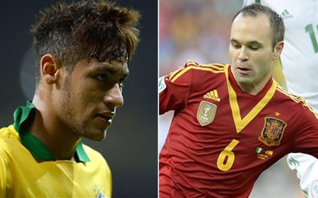 Neymar, Iniesta cạnh tranh “Quả bóng vàng Confed Cup 2013” - 1 Neymar và Iniesta chính là hai ứng viên sáng giá nhất cho danh hiệu cá nhân ở Confed Cup 2013