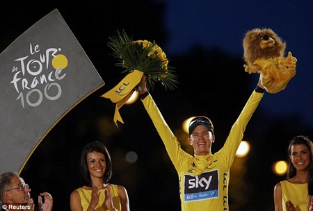 Chris Froome giành áo vàng chung cuộc ở Tour de France 2013