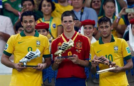Torres là chủ nhân của “Chiếc giày vàng” ở Confed Cup 2013