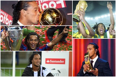 Giành Copa Libertadores, Ronaldinho đi vào lịch sử bóng đá thế giới - 1 Ronaldinho - kỉ lục gia danh hiệu cao quí của bóng đá thế giới