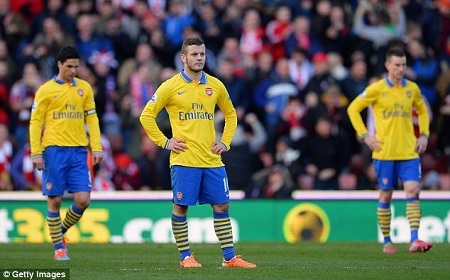 Arsenal tiếp tục hụt bước tại “hiểm địa” Britannia