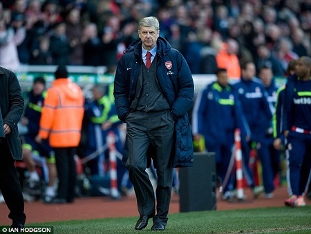 Thầy trò Wenger đã tụt xuống vị trí thứ ba bởi trận thua này