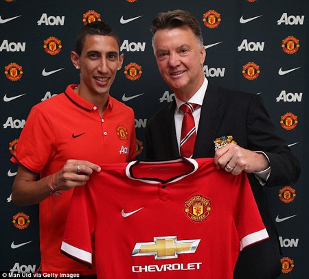 Những “bom tấn” như Di Maria giúp HLV Van Gaal có trong tay đội hình đắt nhất lịch sử nước Anh
