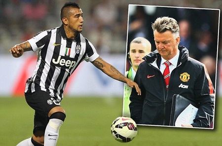 Van Gaal vẫn quyết tâm chiêu mộ bằng được Vidal trước khi chợ hè đóng cửa