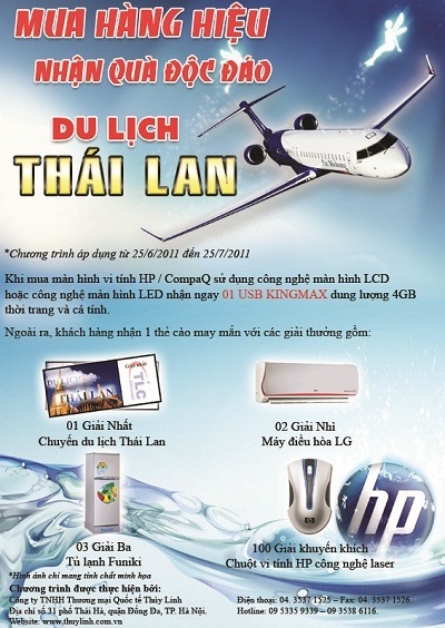 Mua hàng hiệu nhận quà độc đáo và cơ hội du lịch Thái Lan - 1 Mua hàng hiệu nhận quà độc đáo và cơ hội du lịch Thái Lan - 1