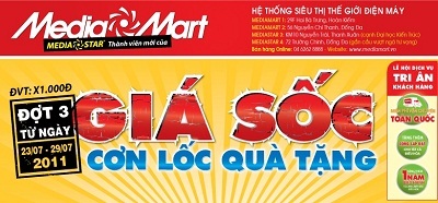 Giá sốc cơn lốc quà tặng đợt 3 - 1 Giá sốc cơn lốc quà tặng đợt 3 - 1