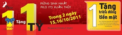 Tròn 1 tuổi, tặng…1 tỷ đồng tiền mặt - 1