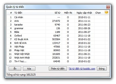 Từ điển thông minh Kool 5 Pro cho máy tính - 3 Từ điển thông minh Kool 5 Pro cho máy tính - 3
