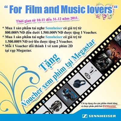 Cơ hội xem phim tại Megastar khi mua tai nghe Sennheiser - 1 Cơ hội xem phim tại Megastar khi mua tai nghe Sennheiser - 1