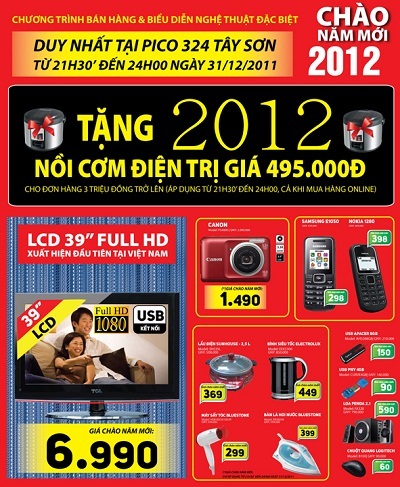 “Cơn mưa quà tặng lúc nửa đêm” từ PICO - 3