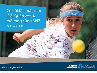 Trao thưởng chương trình “Cơ hội tận mắt xem Giải Quần Vợt Úc mở rộng cùng ANZ” - 1 Trao thưởng chương trình “Cơ hội tận mắt xem Giải Quần Vợt Úc mở rộng cùng ANZ” - 1