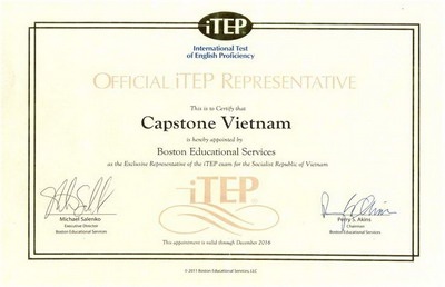 Capstone Việt Nam - nhà phân phối độc quyền bài thi iTEP tại Việt Nam - 1 Capstone Việt Nam - nhà phân phối độc quyền bài thi iTEP tại Việt Nam - 1