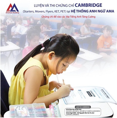 Luyện và thi chứng chỉ Cambridge Tại Anh Ngữ AMA - 1 Luyện và thi chứng chỉ Cambridge Tại Anh Ngữ AMA - 1