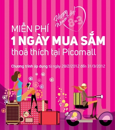 Cơ hội mua sắm miễn phí tại TTTM Picomall - 1 Cơ hội mua sắm miễn phí tại TTTM Picomall - 1