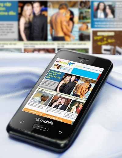 Q-mobile P7: Bước đột phá trên điện thoại cảm ứng phổ thông?