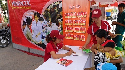 Ngày hội chăm sóc sức khỏe công nhân năm 2012