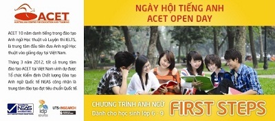 ACET Open Day - Ngày hội thông tin khóa học mới First Steps - 1 ACET Open Day - Ngày hội thông tin khóa học mới First Steps