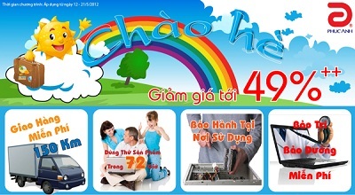 “Chào hè” với nhiều ưu đãi lớn từ Phúc Anh - 1 “Chào hè” với nhiều ưu đãi lớn từ Phúc Anh