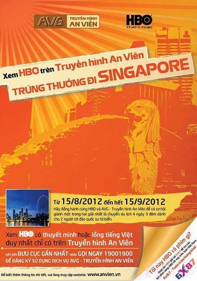 Cùng HBO và AVG - Truyền hình An Viên hành trình đến Singapore - 1 Cùng HBO và AVG - Truyền hình An Viên hành trình đến Singapore
