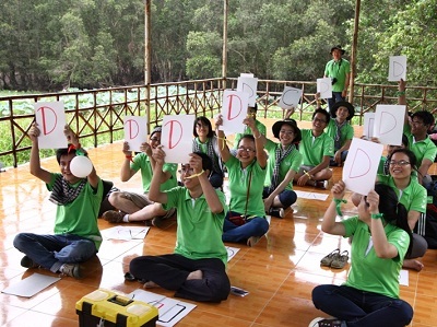 Các đại sứ tham gia trò chơi trắc nghiệm kiến thức