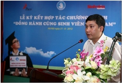 PICO hỗ trợ 75 tỷ đồng cho sinh viên Việt Nam - 3 Ông Lê Hoàng Anh - Phó Chủ tịch hội SVVN phát biểu ý kiến