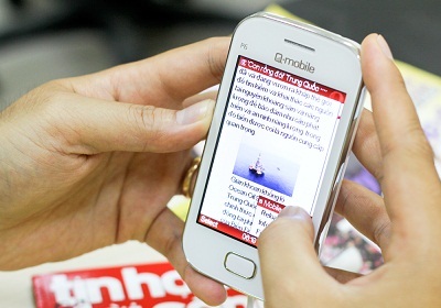 Q-mobile P6: Cơ hội trải nghiệm cảm ứng thay cho bàn phím cơ - 3 Màn hình cảm ứng điện dung 3.5’’ là điểm “đáng tự hào” của Q-mobile P6