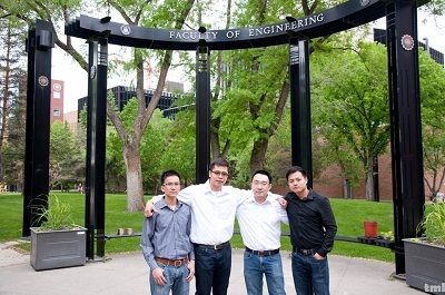 Các sinh viên nhận học bổng Talisman đang theo học tại ĐH Alberta, Canada