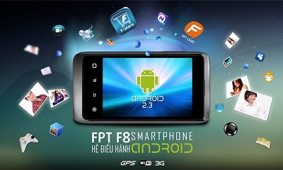 FPT F8: Smartphone 3G giá tốt nhất trên thị trường. - 1 FPT F8 được trang bị màn hình cảm ứng điện dung đa điểm rộng 3.5 inch