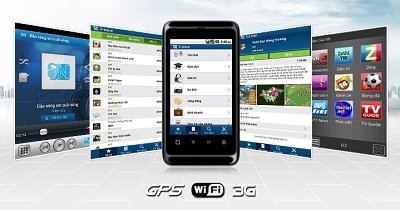 FPT F8: Smartphone 3G giá tốt nhất trên thị trường. - 2 FPT F8 được trang bị màn hình cảm ứng điện dung đa điểm rộng 3.5 inch