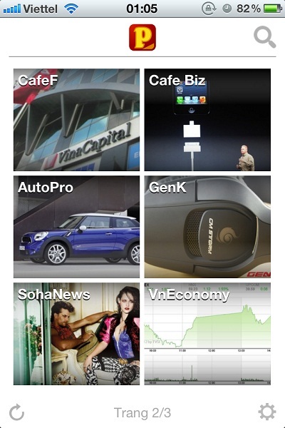 Giao diện chính của Pega với phông nền trắng tinh tế.