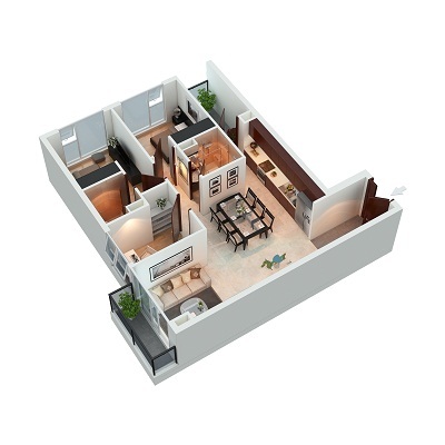 Chung cư Green Bay Towers có tổng diện tích là hơn 35,000m