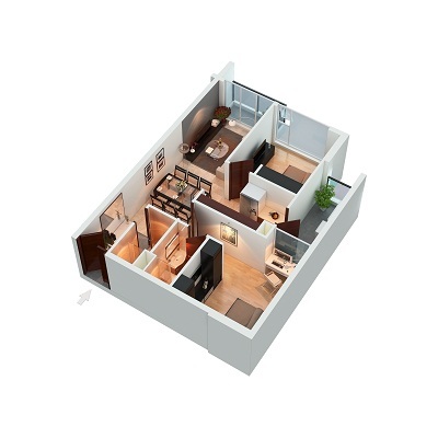 Chung cư Green Bay Towers có tổng diện tích là hơn 35,000m