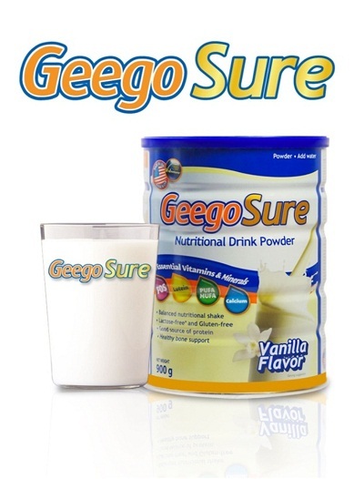 Geego Sure – Sữa bột cân bằng đầy đủ dinh dưỡng, bổ sung Lutein dành cho người cao tuổi.