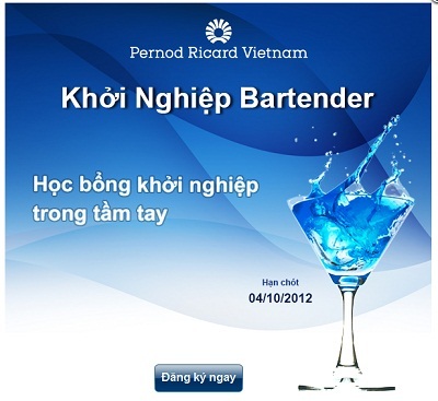 Những Bartender trẻ từ lò luyện của Pernod Ricard - 3 Chương trình “Khởi nghiệp Bartender 2012” đang tuyển sinh tại