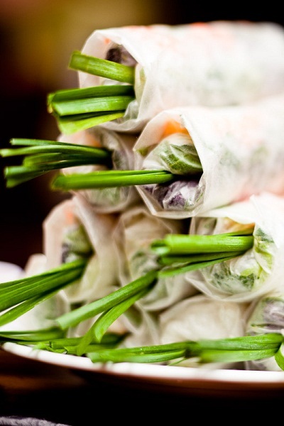 Món gỏi cuốn tôm thịt