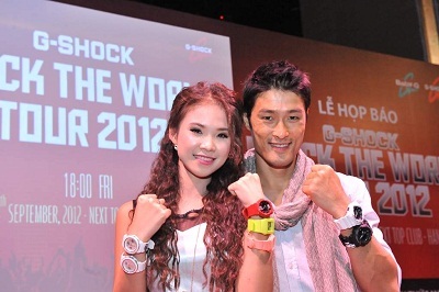 G-Shock Shock The World – Thỏa mãn cơn khát âm nhạc - 2 Johnny Trí Nguyễn, Khởi My – 2 đại diện hình ảnh cho đồng hồ G-Shock và Baby-G