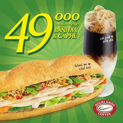Bánh Mì và Cà phê, lựa chọn mới ở Highlands Coffee - 1 Bánh Mì và Cà phê, lựa chọn mới ở Highlands Coffee