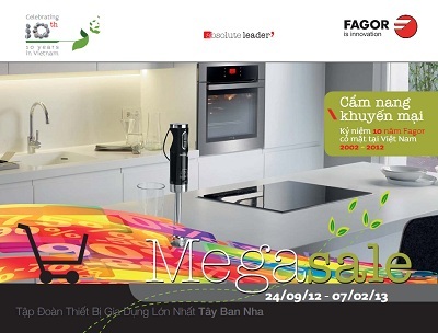 Fagor Mega Sale - Khuyến mại lớn chưa từng có mừng sinh nhật 10 năm - 1 Fagor Mega Sale - Khuyến mại lớn chưa từng có mừng sinh nhật 10 năm