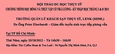 Hội thảo Du học Thụy Sỹ: Chương trình học bổng và thực tập có trả lương - 2 -