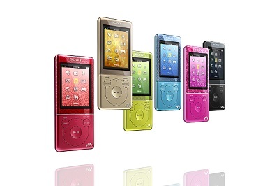 Sony Walkman E470 đa dạng với nhiều màu sắc khác nhau