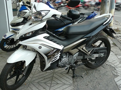 Chiếc Exciter gần như nguyên bản của khách được chụp tại cửa hàng