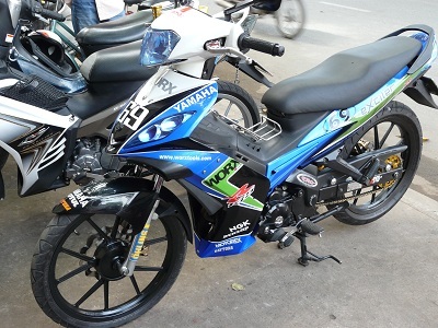 Exciter đời 2010 được độ rất kỹ lưỡng và sắc sảo