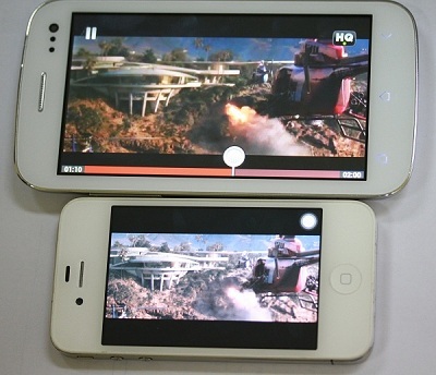 Giải trí trên màn hình to đến 5.0 inches rõ ràng “sướng” hơn nhiều