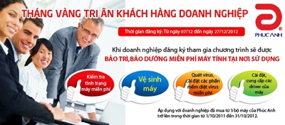 Phúc Anh bảo dưỡng, bảo trì miễn phí tại nơi sử dụng - 1 Phúc Anh bảo dưỡng, bảo trì miễn phí tại nơi sử dụng