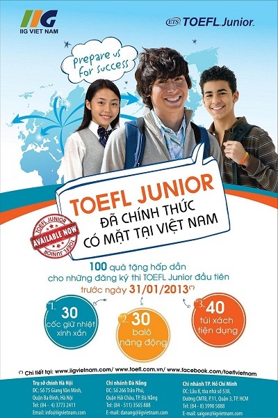 TOEFL Junior chính thức có mặt tại Việt Nam & những phần quà hấp dẫn từ ETS - 1 “