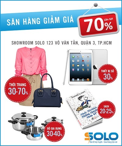 Khai trương showroom Solo.vn tại Sài Gòn với hàng nghìn mặt hàng giảm giá - 1 Khai trương showroom Solo.vn tại Sài Gòn với hàng nghìn mặt hàng giảm giá